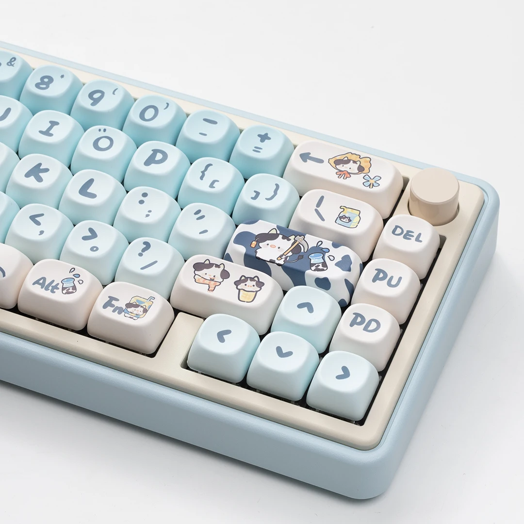 Фото Колпачок для ключей MOA Cow, материал PBT, термосублимация, подходит для 108 104 100 99 98 87 68 75 82 ключей №1