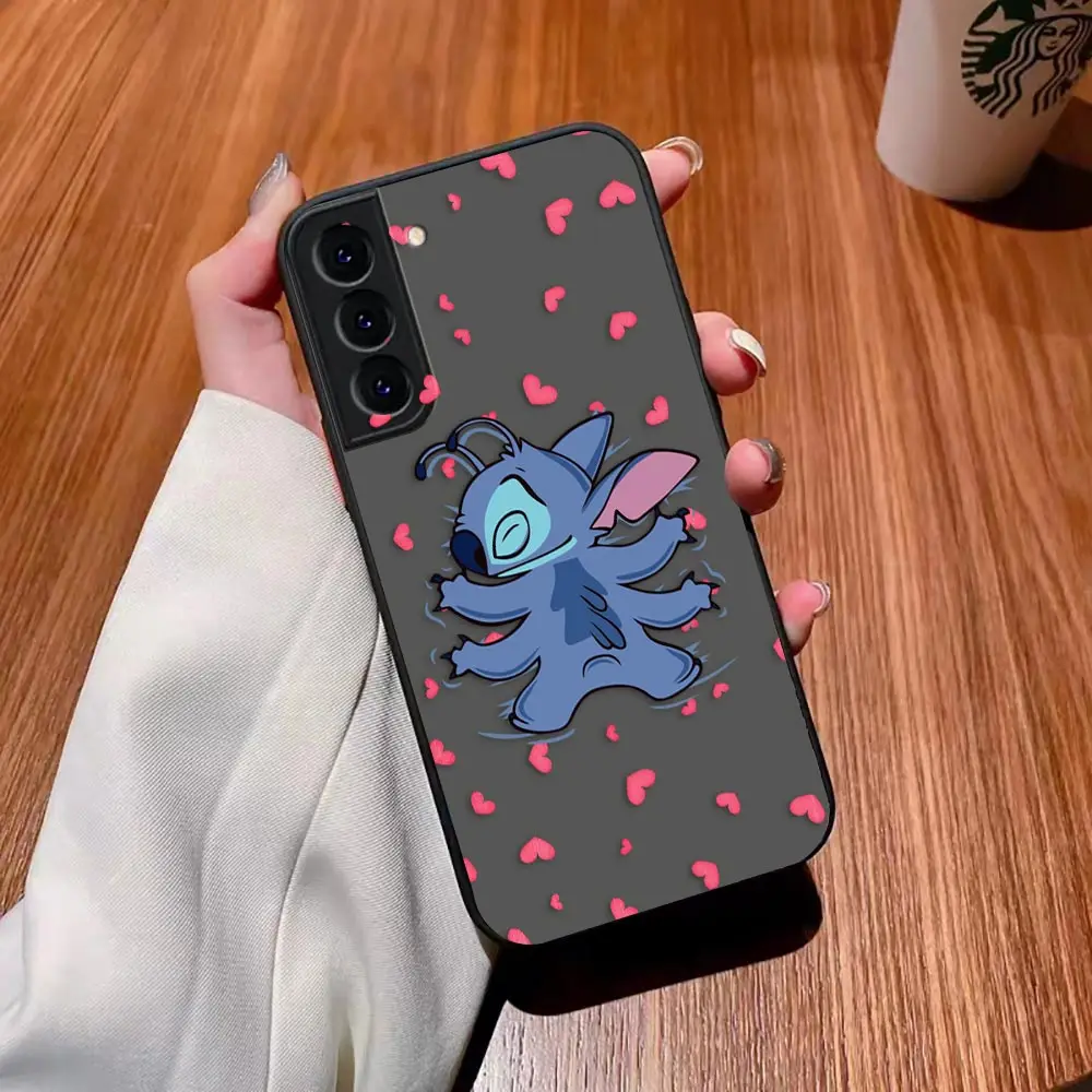 thumbnail image 1 of Matte Case for Samsung Galaxy S23 S22 S21 S20 S10 4G S9 S8 Plus ULTRA 5G LITE Case Funda Coque Shell Lilo & Stitch Cartoon Anime, 1 of 5