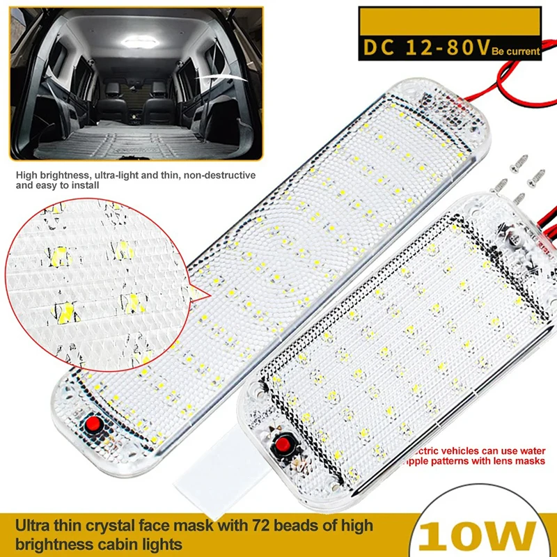LED Bar Lights for Interior Dome with Switch - Universal Car Accessories