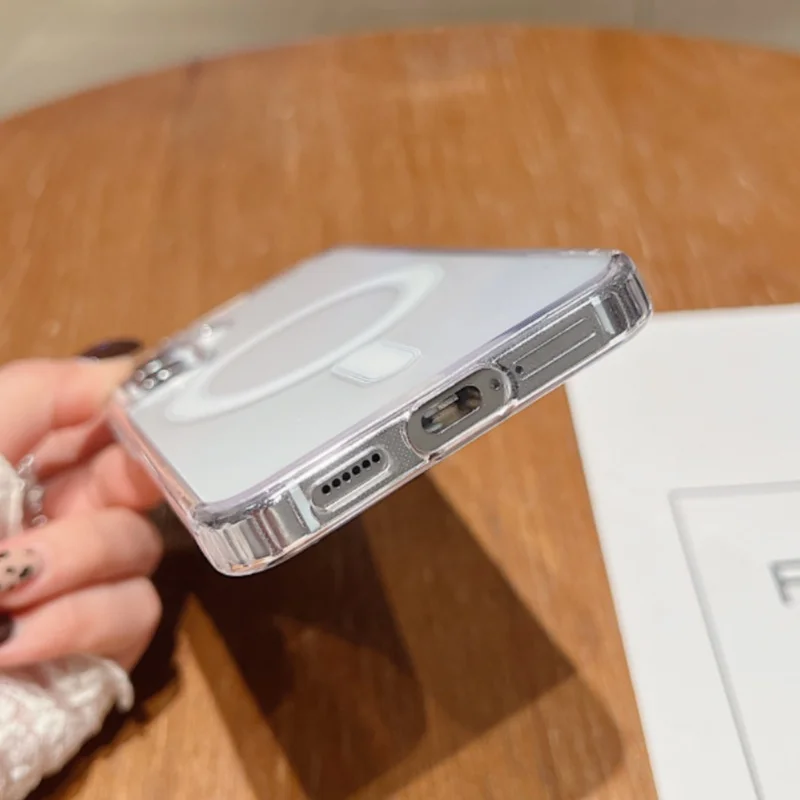 Magsafe Magnetic Case For Samsung Galaxy S25 S24 S23 S22 S21 FE Plus Ultra A16 A36 A56 A26 S25 edge 5G Shockproof Clear Cover 6