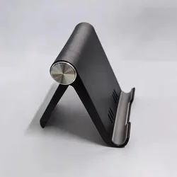 Compact and Lightweight Universal Phone and Tablet Stand for Storage and Portability (Black)