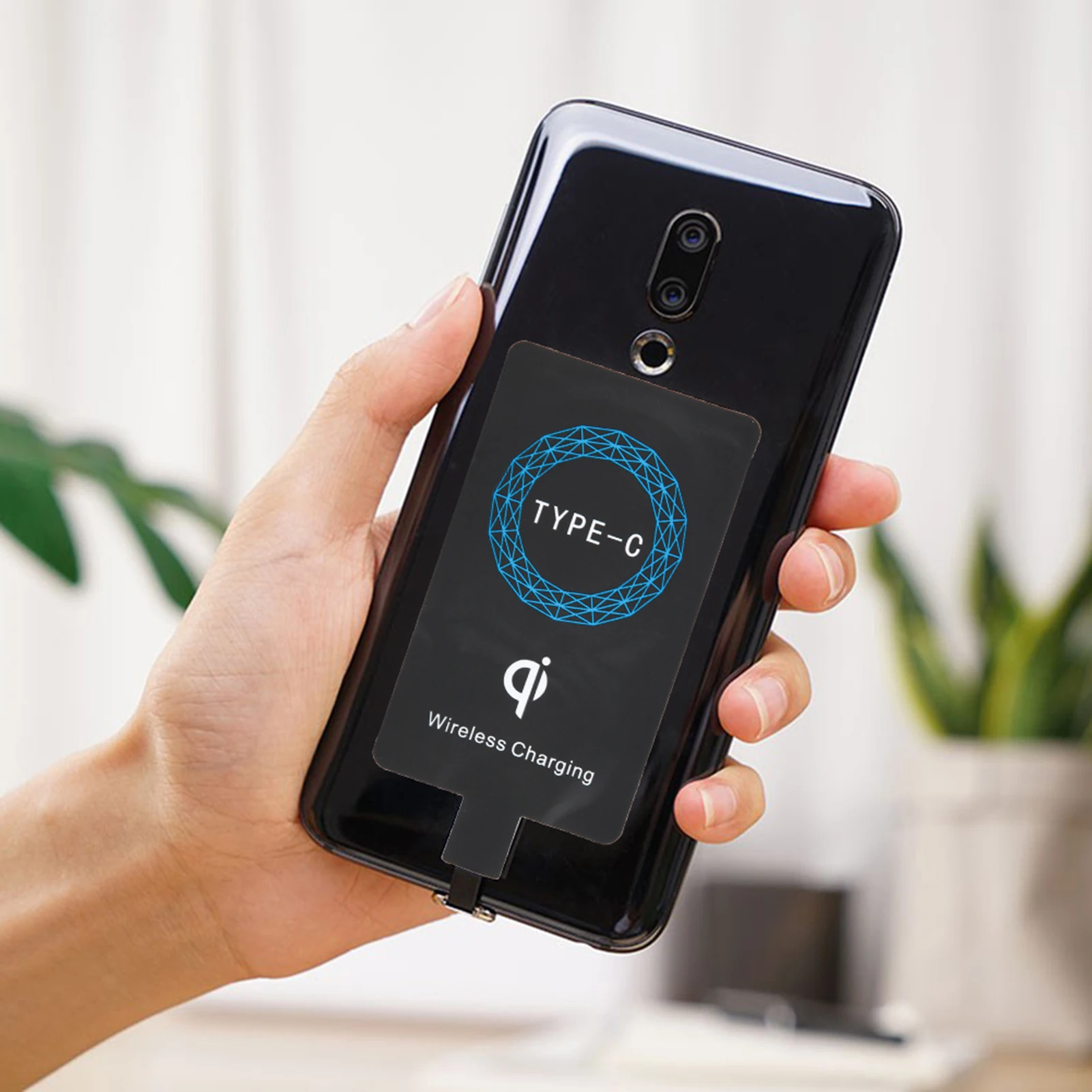 Type C Qi Wireless Charge Receiver Black Products Info and Review