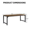 Computer Desk Large Office Desk,70.9 Inch Gaming Desks Writing Desks Work Desk for Home Office, Study, Modern Simple Wooden Desk 4