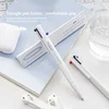 Planwith 3 in 1 Mulrti-Function Gel Pen 0.5mm Black/Blue/Red Ink Refills Press Type Ballpoint canetas School Office Stationery 2