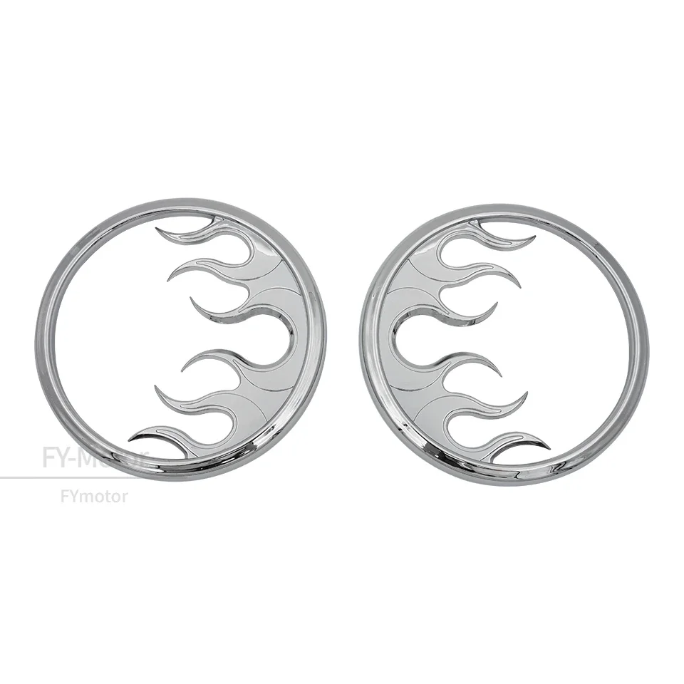 Grilles Avant Chromées Pour Harley Touring – Compatibles Street Glide, Electra Glide, Tri Glide (2014-2022) - 2