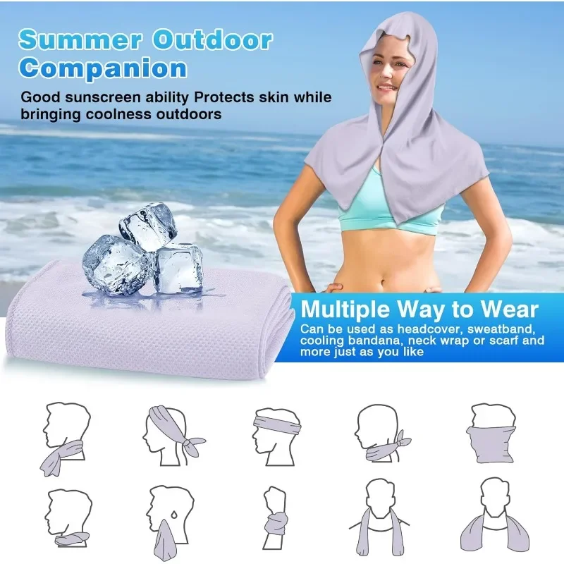 Cooling Hoodie Towel with UV Protection 4