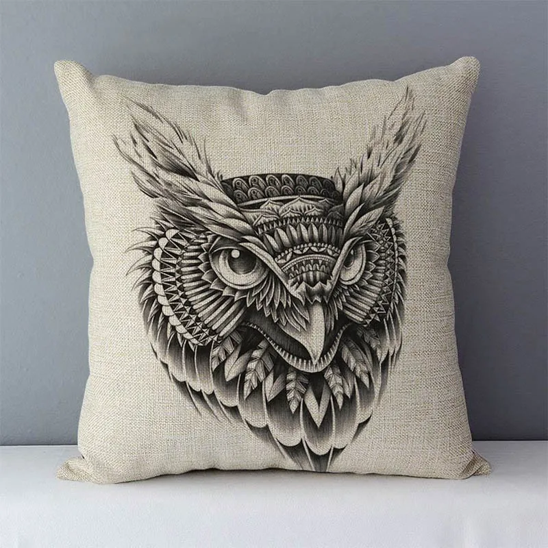 cushion home decorative pillows elephant kola elk printed animals pillowcase 45x45cm Housse de coussin without core 4