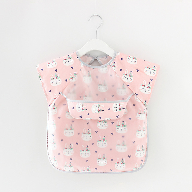 Baby Bibs EVA Waterproof Lunch Feeding Bibs Baby Cartoon Feeding Cloth Children Baby Apron Babador Bandana Summer