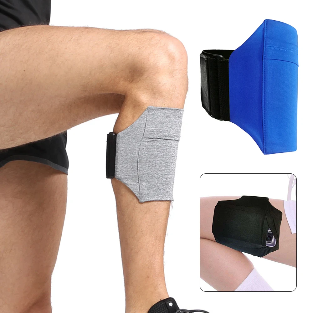 

Phone Storage Pouch For Men Women Sport Running Shockproof Leg Bag Invisible Mobile Phone Calf Bag Card Money Id Passport Wallet