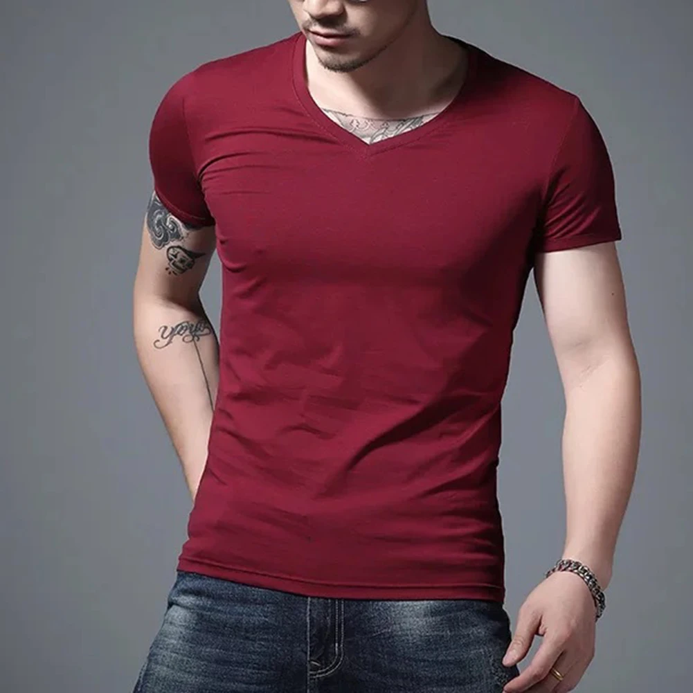 Description Picture 6 of itemVest T-shirt Tank Tops Daily Street Fitness Gym Casual Mens No Elasticity Retro Short Sleeve Simple Male Fashion