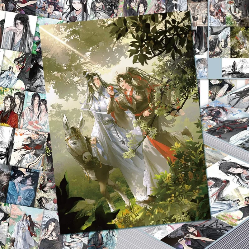 10/63개 애니메이션 모 다오 주 시 미적 스티커 The Untamed ? Wei Wuxian Lan Wangji 코스프레 데칼 휴대폰 스크랩북 노트북 DIY