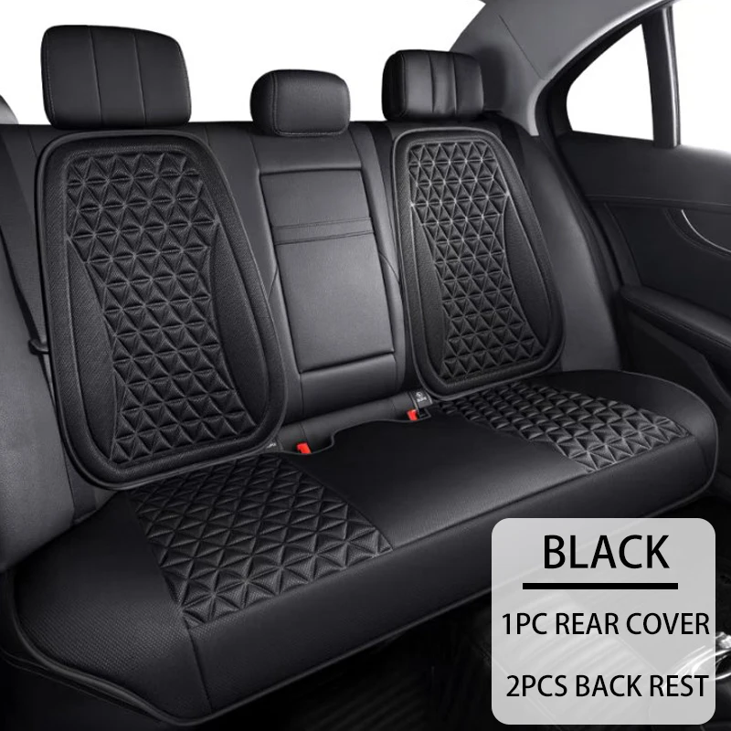 Black rear seat