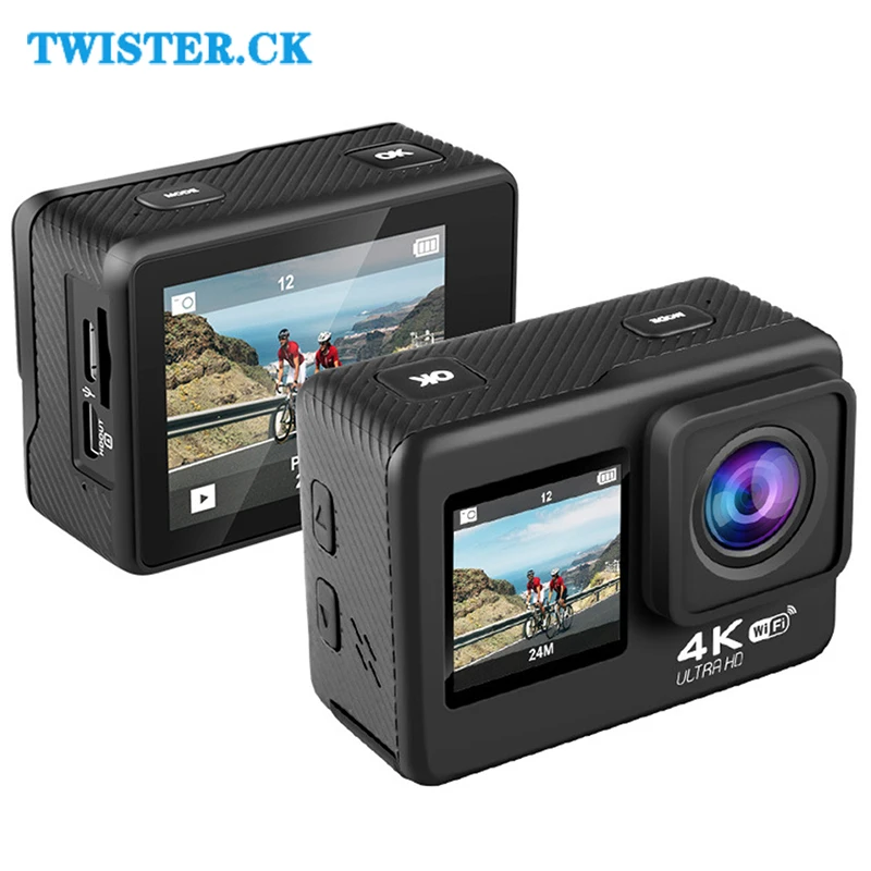 Caméra de Sports de plein air 4K FHD 1080P dans le casque moto vélo