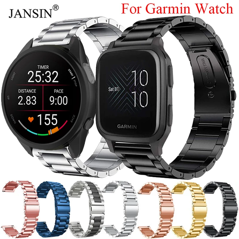 Elegant Stainless Steel Smartwatch Band - Premium Metal Strap