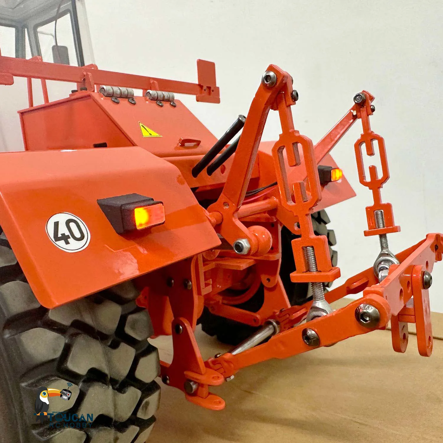 T150K RC Metal Hydraulic Tractor 1/12 Painted Assembled Remote Control Agricultural Trucks Cars FlySky I6S Light Sound ESC Toy 5
