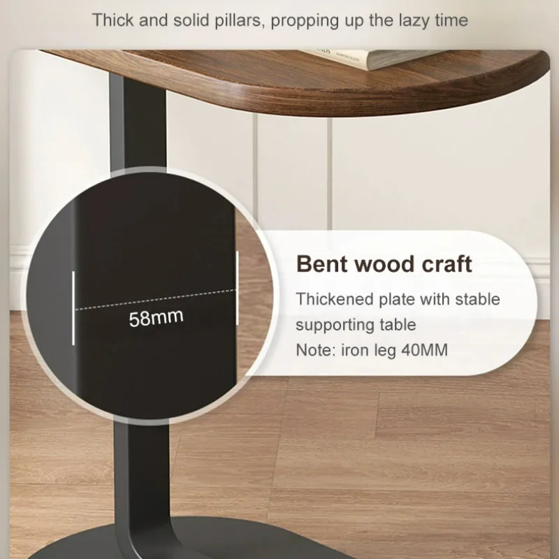 Household Simple coffee table C-type design Sofa movable coffee table