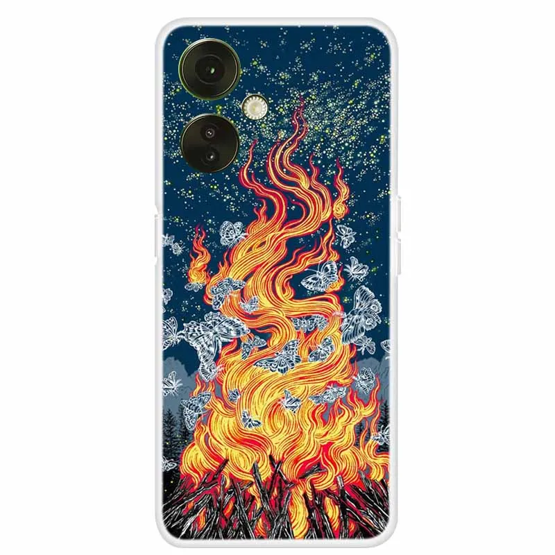 Clear TPU Soft Silicone Phone Case with Adorable Cats Design for OnePlus Nord CE 3 Lite 5G