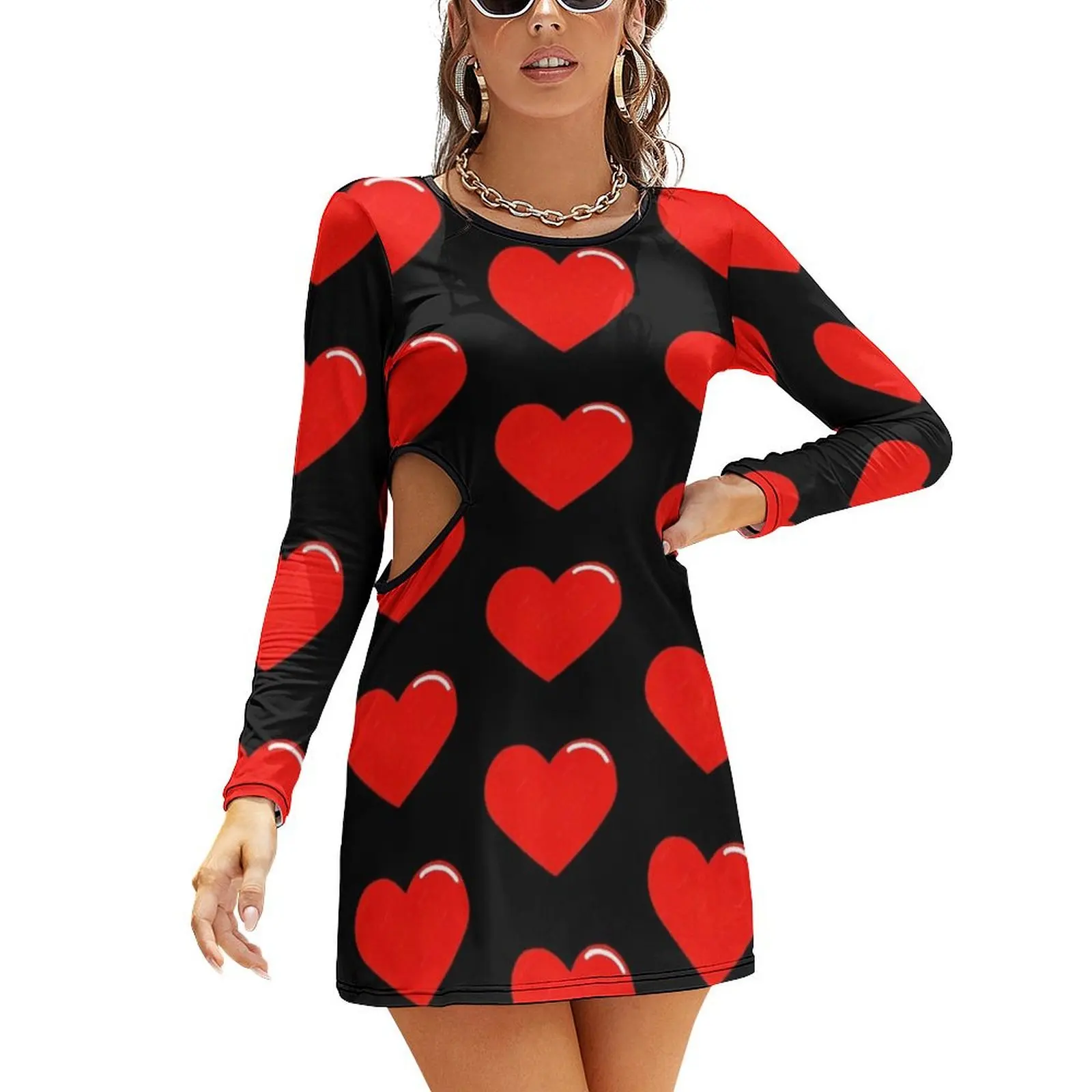 

Heart Slim Dress with Hollow Waist Women's clothing dresses summer dresses for women 2024 luxury designer party