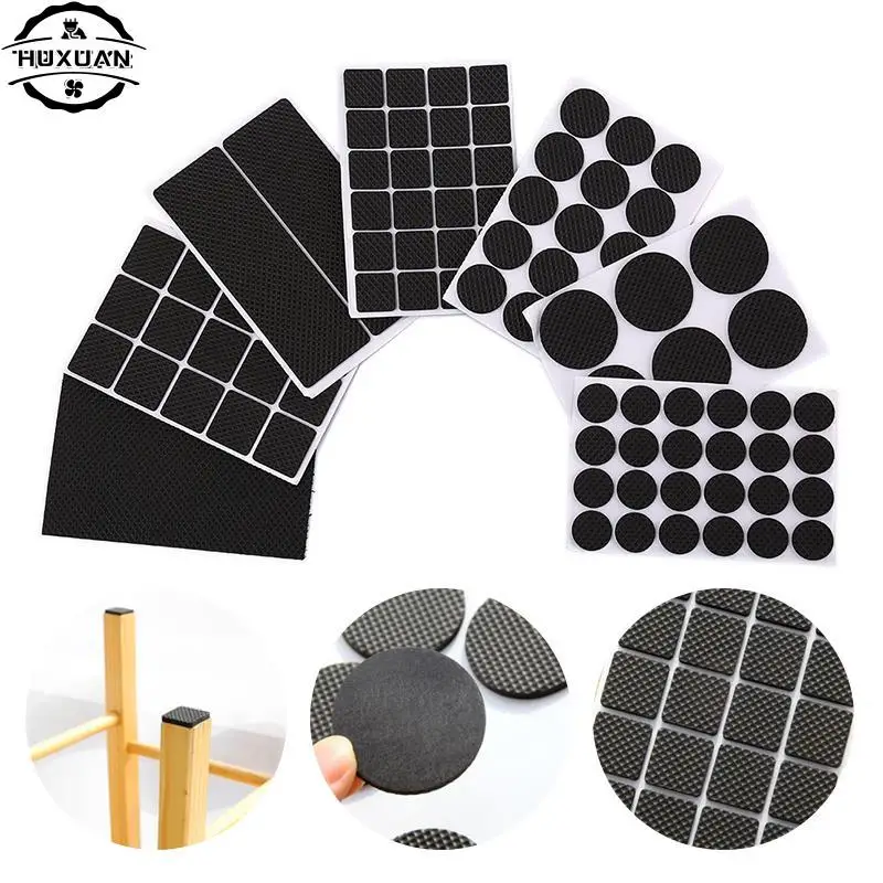Furniture Leg Pads Self Adhesive Furniture Leg Feet Protector Pad Chair Leg Pad Anti-Skid Scratch DIY Resistant Furniture Feet Floor Protector Pads