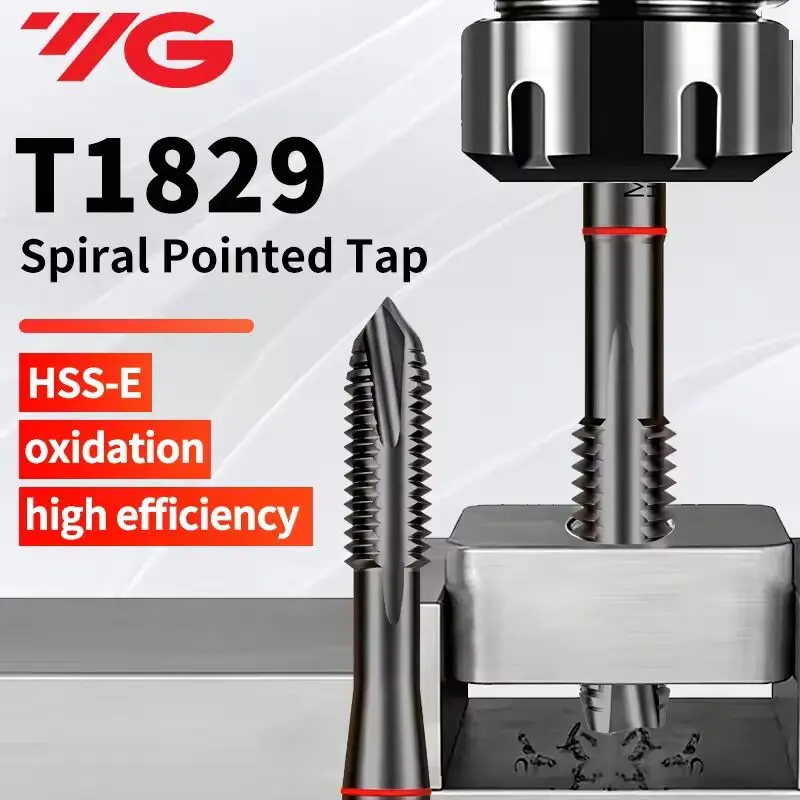 Korea YG T1829 Spiral Pointed Tap Machine Thread Tap