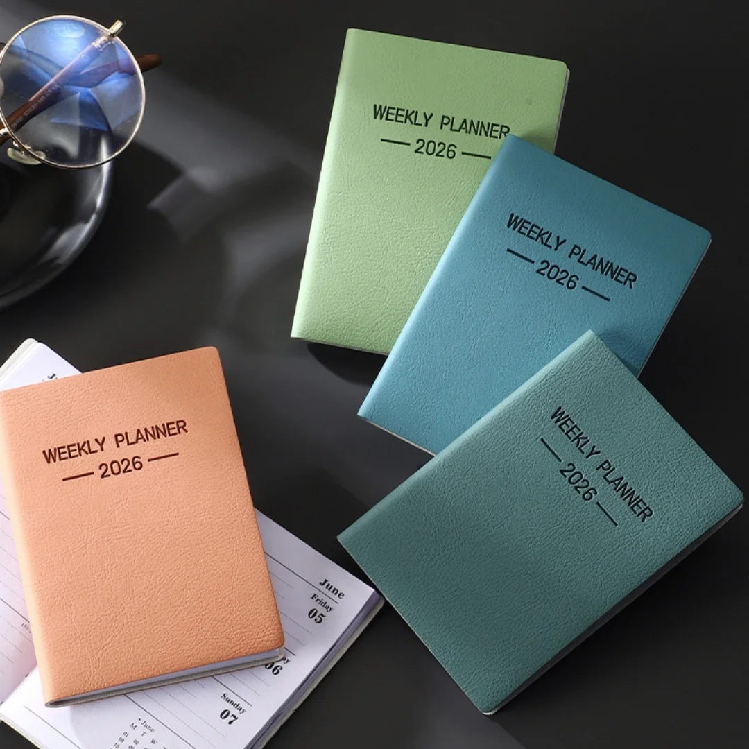 Compact 2026 Weekly Planner: Mini Portable Pocket Notepad