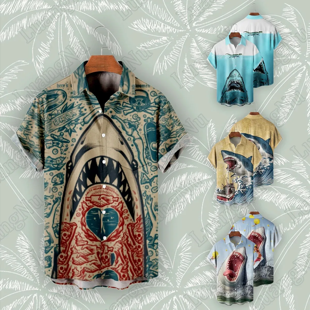 

Summer Short Sleeve Shirt Oversized Tops High Quality 3D Print Shirts for Men 2024 Hawaiian Beach Cuba Street Trends Camisas