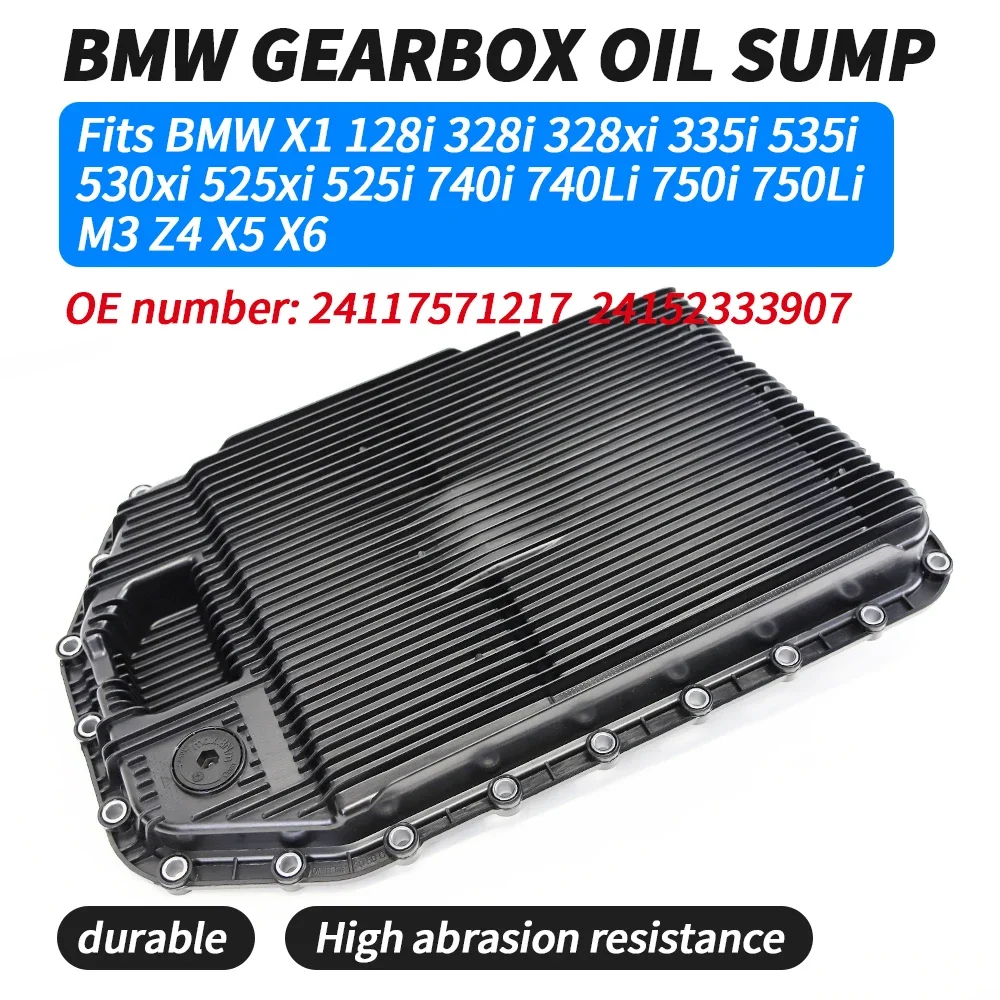 Transmission Oil Pan 24152333907 24117571217 for BMW E90 E91 E60 E70 E81 F01 X3 X5 730Li 735Li 740Li 750Li 760Li 1 3 5 7 Series oil drain pan