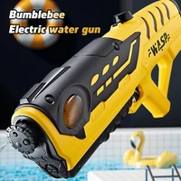 Fully Automatic Water Gun 3-Nozzle Electric Toy Water Gun One Click Water Injection Summer Adult And Children Outdoor Water  Toy 1