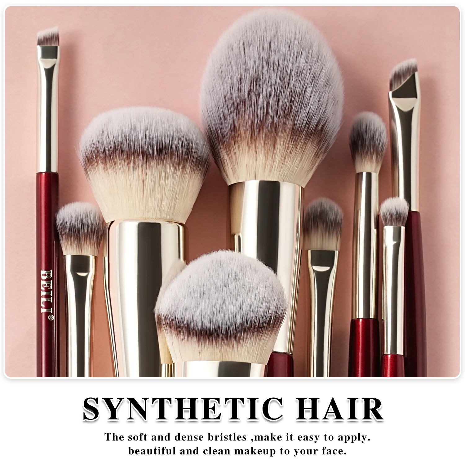BEILI Soft 8/9/15/30 Makeup brush for foundation make-up concealer eye shadow eyebrow eyelash eyeliner brush multi-function comb 4