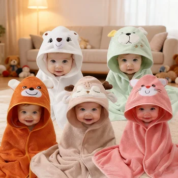 Nuovo asciugamano in pile corallo per neonati e bambini, adatto per l'uso in bagni, piscine, spiagge e per famiglie. Può essere utilizzato come coperta per neonati. Tessuto super assorbente, confortevole e morbido. Nuovo Design di Motivi. Microfibra. Adatto per neonati e bambini da 0 a 3 anni. Ideale come scelta preferita per i regali di Natale per bambini