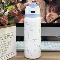 Stainless Steel Vacuum Flask 24H Cold Hot Thermos Leak Proof Thermal Mug Coffee Tumbler Drinkware for Office Travel Outdoor Gift