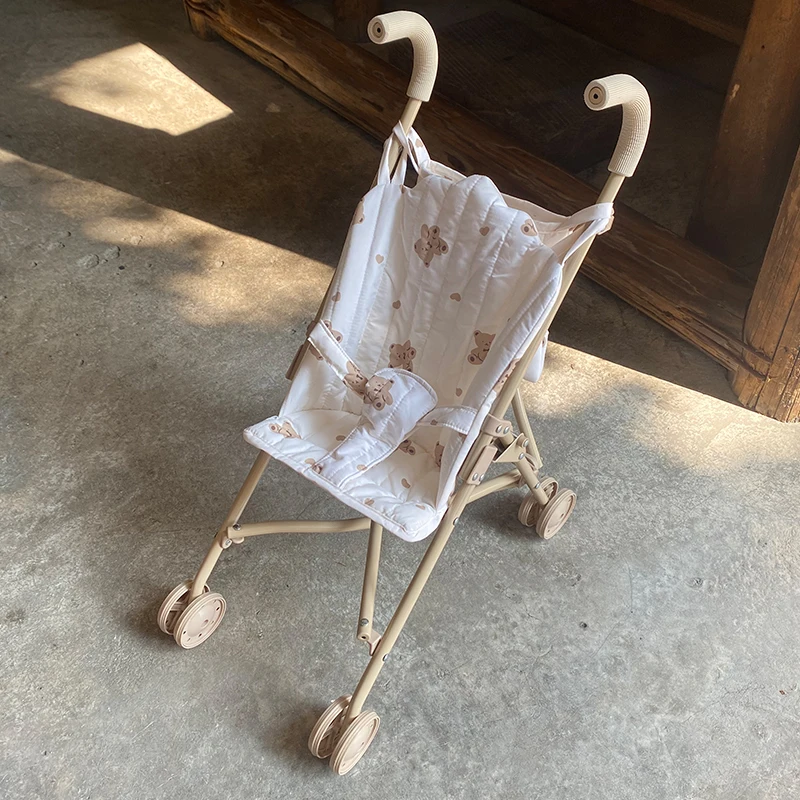 Baby Trolley Folding car doll stroller classic Carriage Stroller Girls Gift Pretend Game Toys gifts
