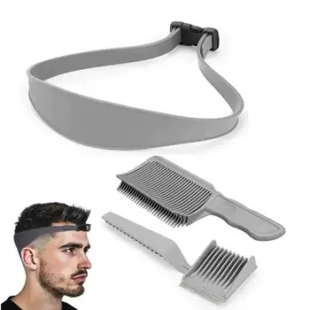 Professional Adjustable Hair Trimming Guide Set Neckline Shaving Template, DIY Self Haircutting System, Tool for Men (3pcs/set) 1