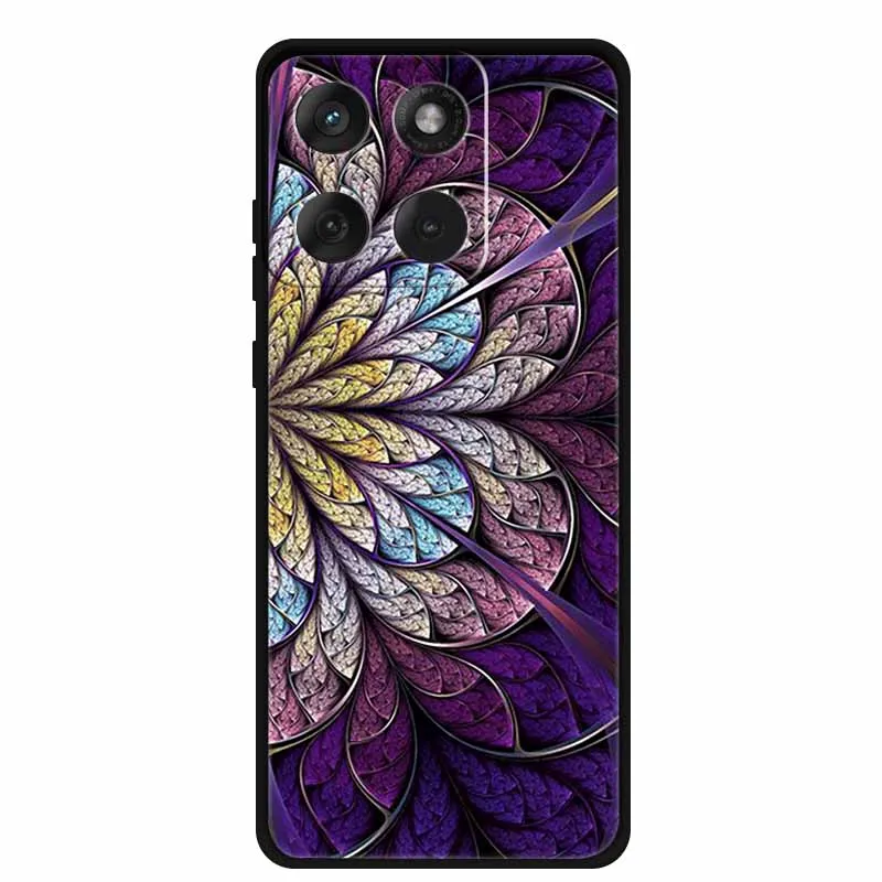Luxury Iridescent Flower Marble Aesthetic Silicone Case - Soft Ultra-Thin Design