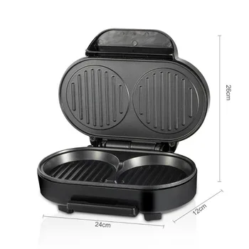 Alternative view of 110V/220V Electric Waffle Sandwich Maker Small Roast Steak Machine Hamburger Non-stick Surface Grill Toaster Breakfast Machine