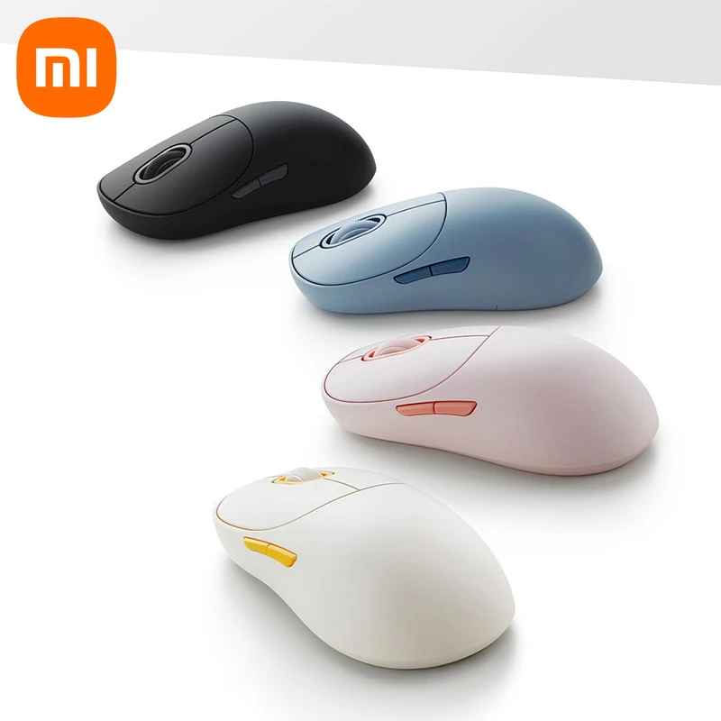 

Xiaomi Wireless Mouse 3 Color Version Bluetooth Dual Mode 2.4GHz 1200DPI Ergonomic Optical Laptop Computer Soft-tone keying Game