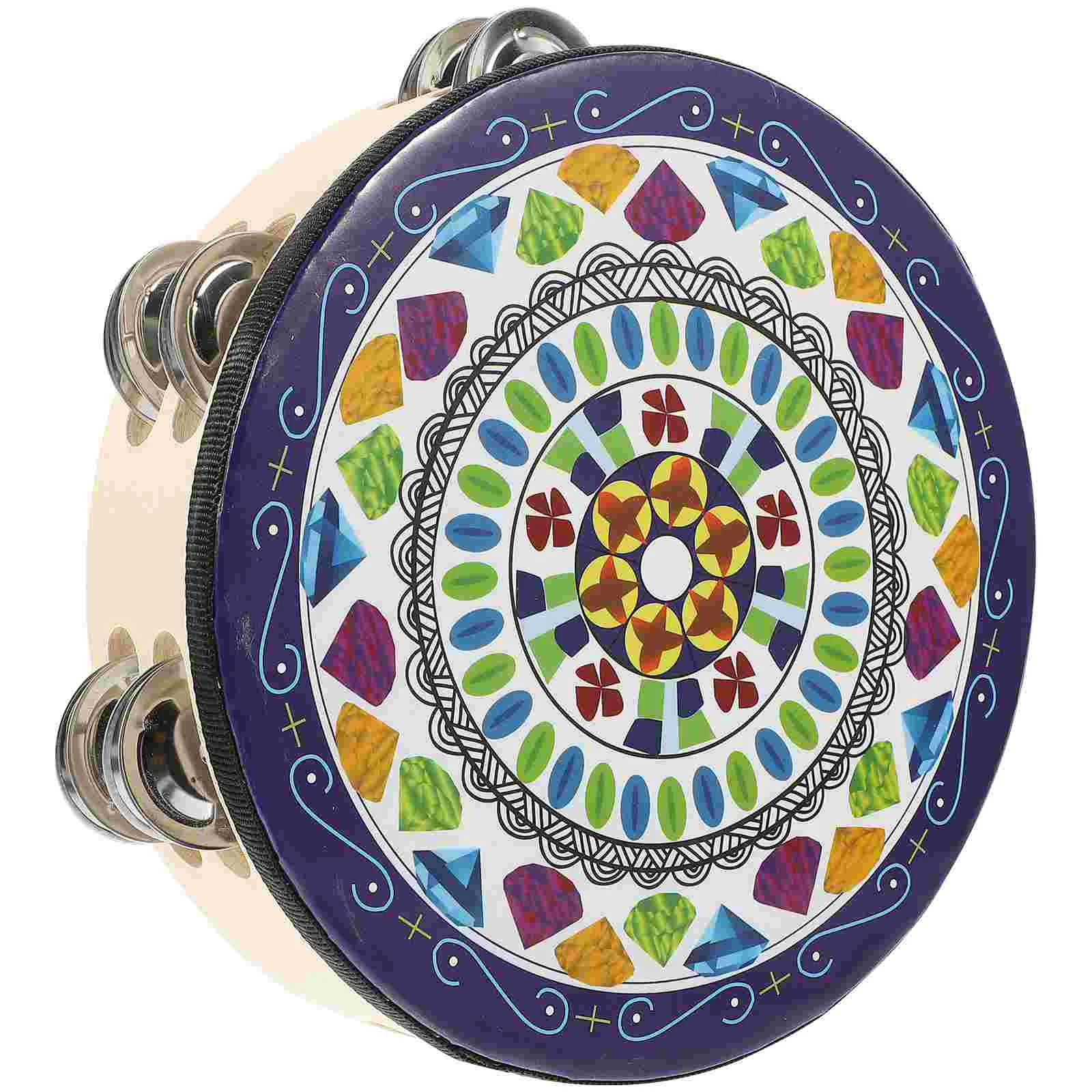 

Inch Educational Tambourines Kids Handheld Tambourines Percussion Drum Musical Instruments Musical Toy Gift for Kids Students