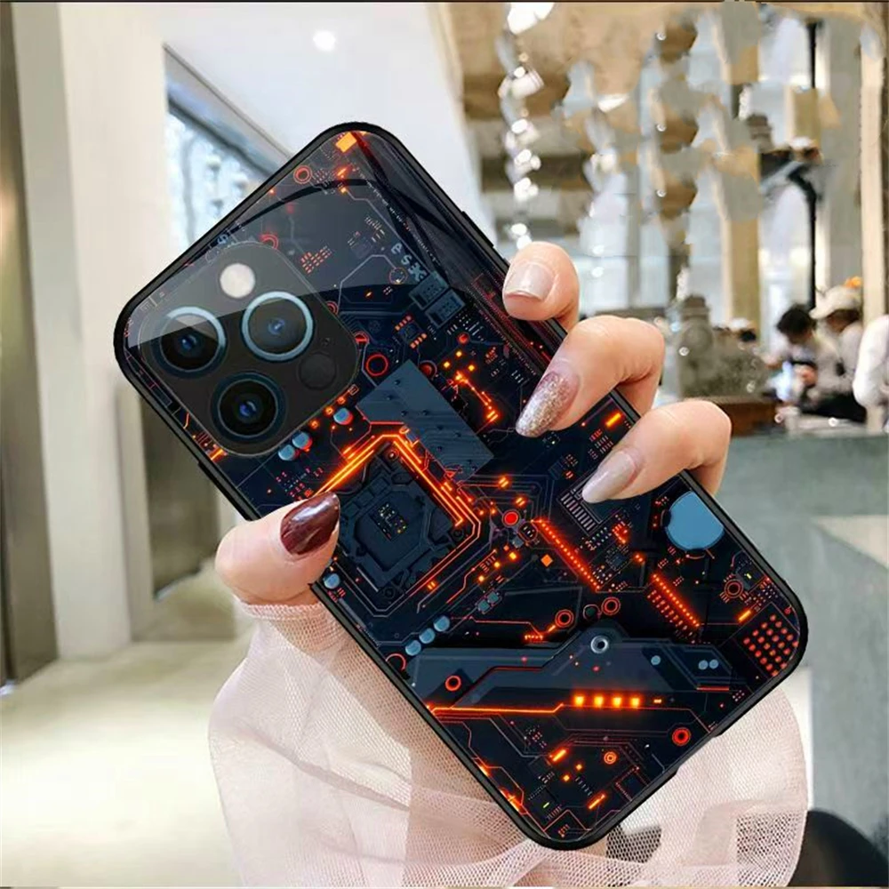 Platine Core Design LED Telefon Fall Sprachgesteuerte Beleuchtung Zurück Abdeckung Für Samsung S25 S24 S23 S22 S21 S20 FE Plus Ultra – Detail 27