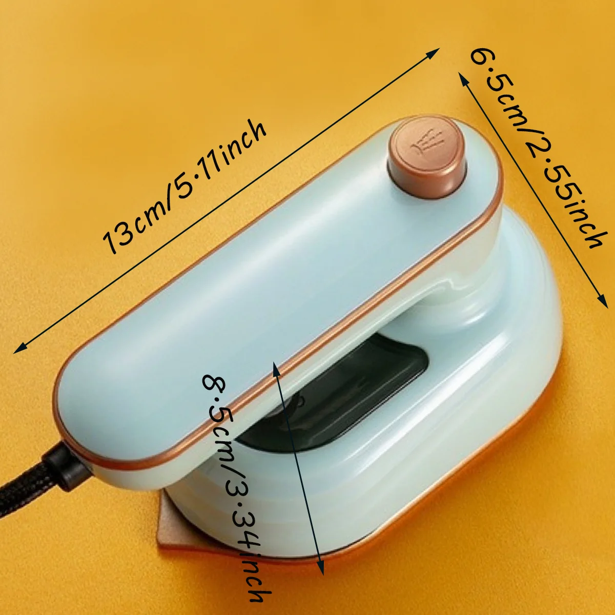 Mini ironing machine can rotate 180 degrees, travel ironing clothes, professional home fast heating wired small electric iron 5