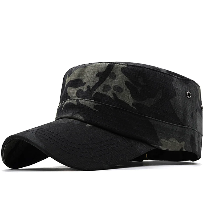 

Men's New Fashion Python Pattern Camouflage Army Hat Ladies Tactical Training Fishing Hunting Hiking Sports Flat Baseball Cap