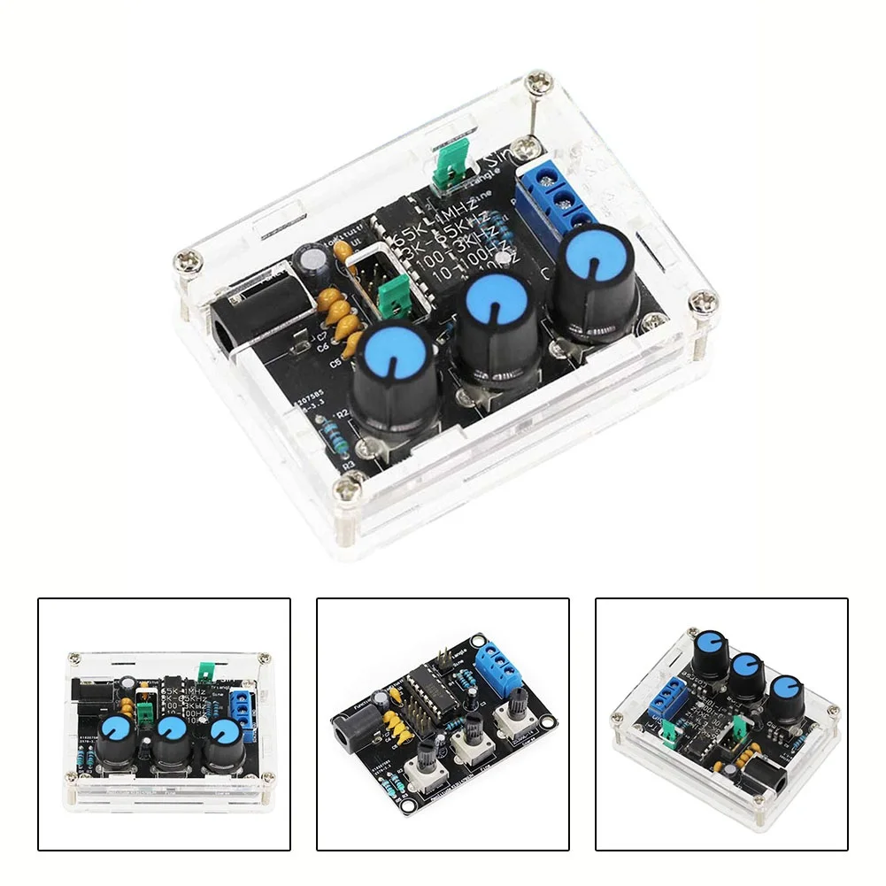 

1Hz-1MHz High-precision Signal Generator DIY Kit Frequency Adjustable 1Hz 1MHz Quick Installation (9 12VDC)