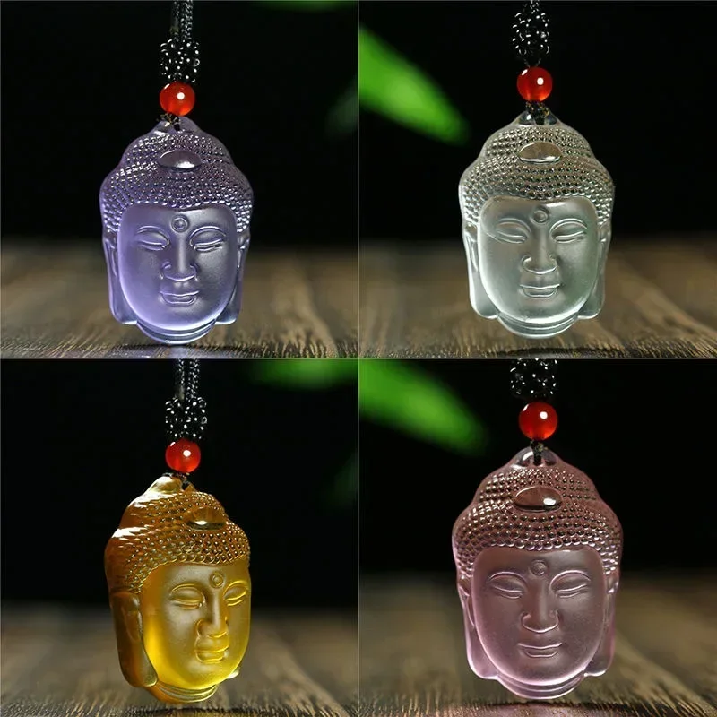 2 Pieces Ciondolo Statua Di Buddha Arredamento Spirituale Decoro in