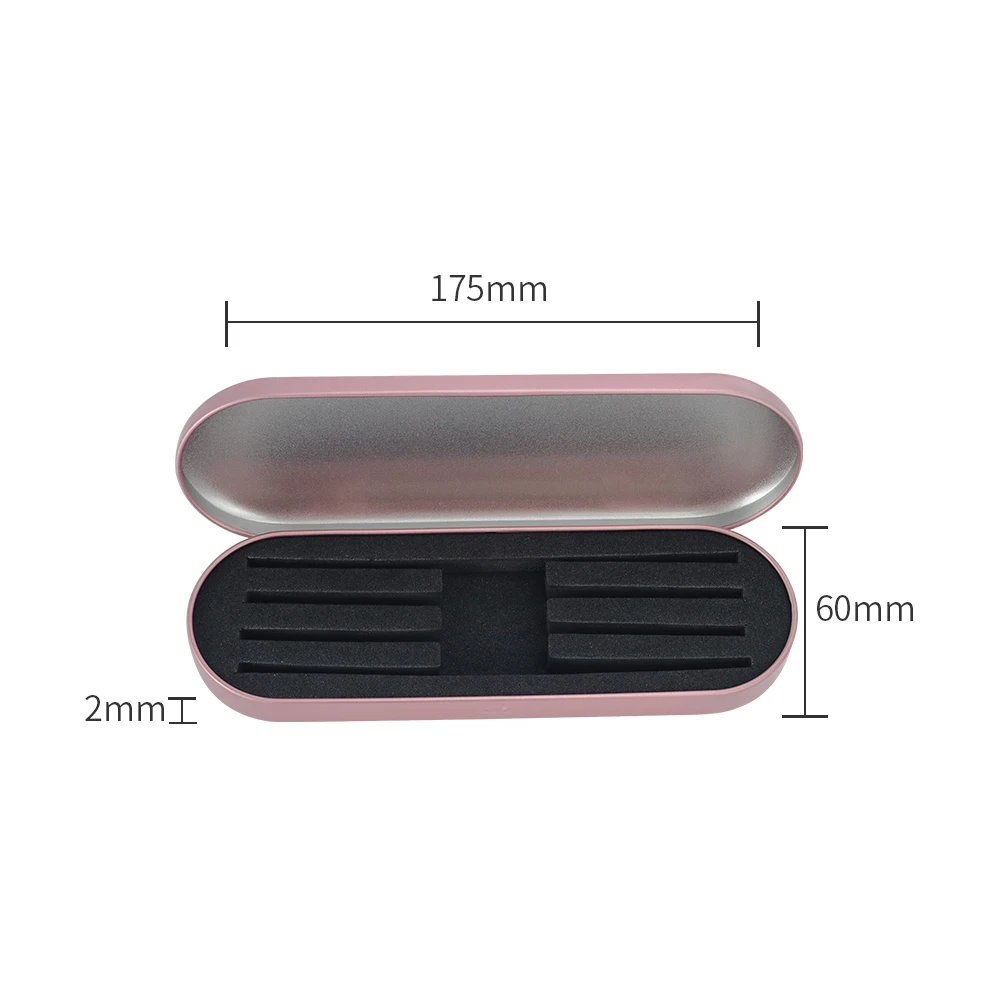 GLAMLASH 속눈썹 족집게 상자 절묘한 Tinplate 보호 보관 상자 속눈썹 속눈썹 연장 미용 연필 케이스 메이크업 도구