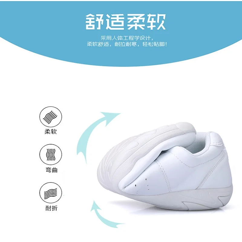 32-44#New microfiber leather women's aerobics gymnastics shoes dance shoes ladies sports casual athletic shoes cheerleaders