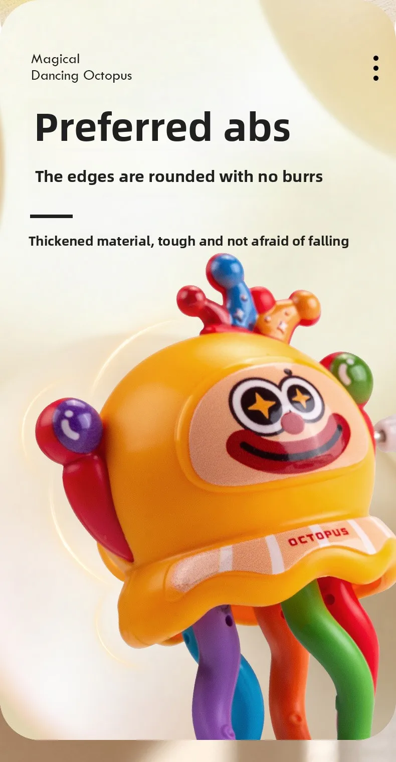 Juguete de pulpo de baile mágico, medusas retorcidas, payaso, pulpo, juguetes de baile para gatear para niños, juguetes de descompresión, regalos de entretenimiento