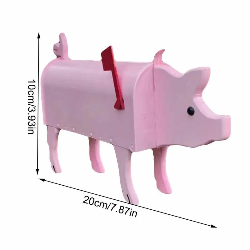 Metal Labrador Dog Mailbox Garden Decoration Funny Creative Cartoon Pink Pig Animal Mailbox Postal Box Farm yard Letter Box