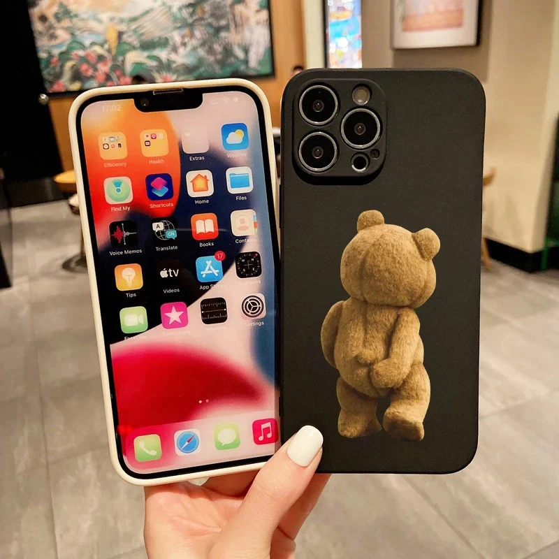 Adorable Ted Bear Soft Silicone Phone Case Cover