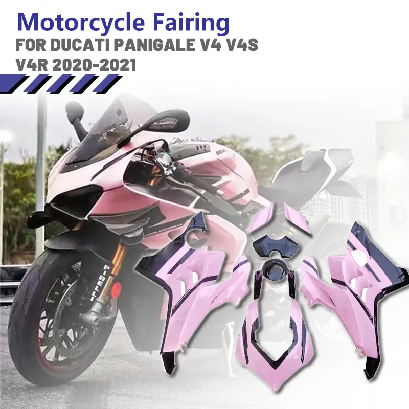 

Fairing for Ducati Panigale V4 V4S 2020-2021 V4S Motorcycle Fairing Shell Complete Pink Lady Series Fairing