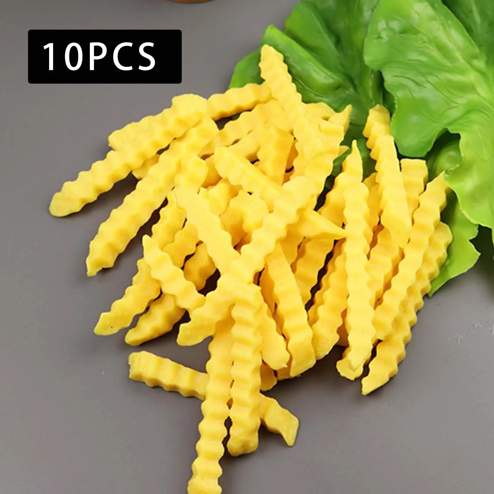 10x Food Model Early Education Restaurant Window Display Home Decoration Kids Kitchen Toys Fake Chips Lifelike Tools Fake Fries