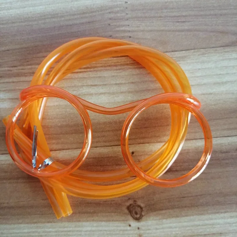 1PCS Straw Glasses Funny Soft PVC Glasses Flexible Drinking Straws Kids Party Supplies Bar Supplies Creativity Toy Kids Gift drinking straws glass straw set